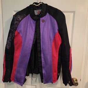 Joe Rocket Women's Black, Purple, and Pink Jacket